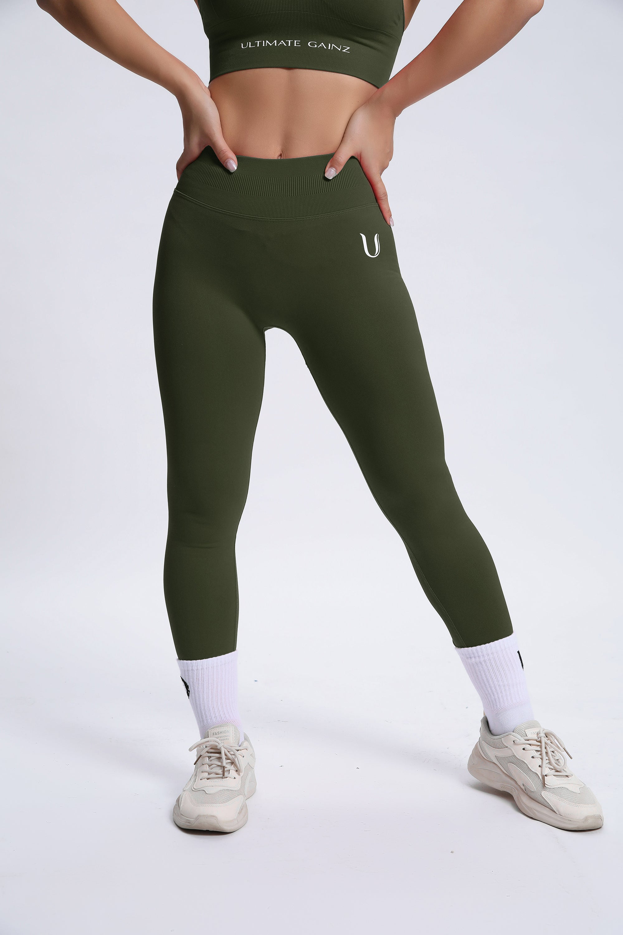 Joy | Sculpt-Leggings mit Scrunch – Grün