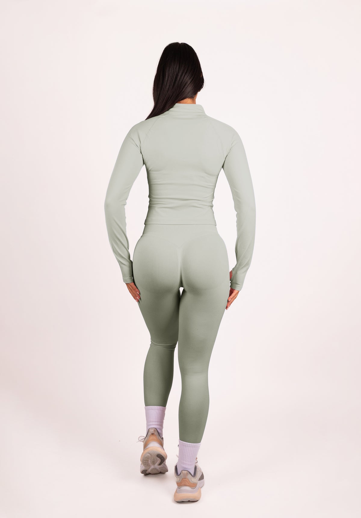 Beau | Premium High Performance Scrunch Leggings - Elfenbein