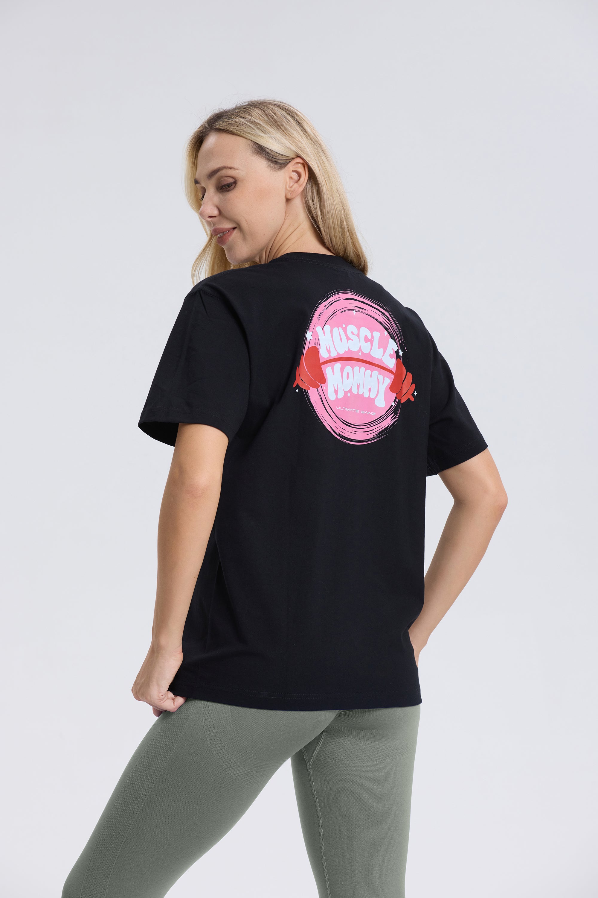 LIMITIERTE AUFLAGE Ultimate Gainz | Muscle Mommy Shirt - Schwarz