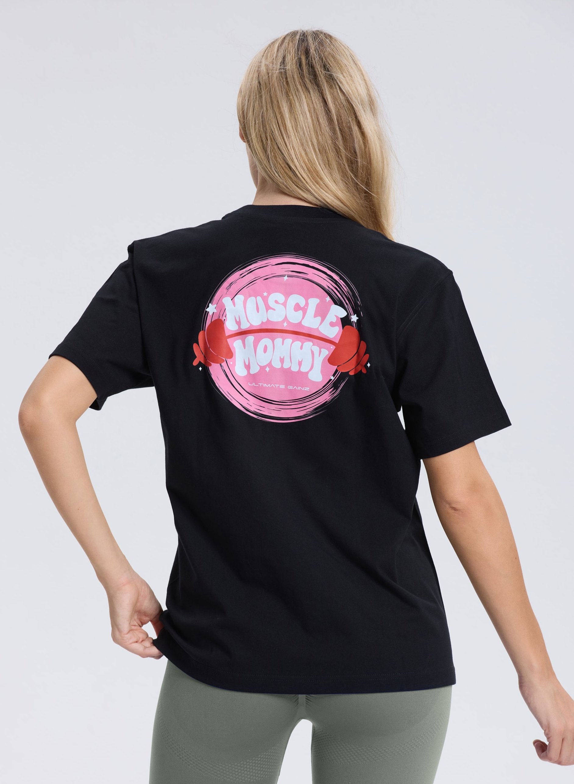 LIMITIERTE AUFLAGE Ultimate Gainz | Muscle Mommy Shirt - Schwarz