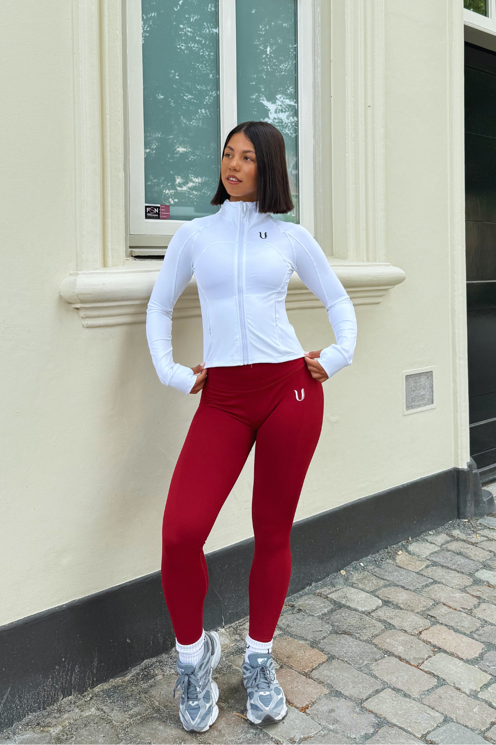 Chloe | Performance Reißverschlussjacke - Weiß