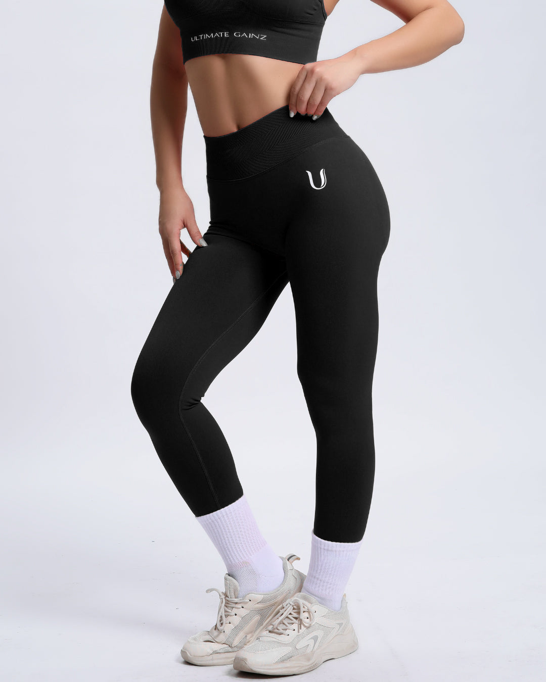 Joy | Sculpt-Leggings mit Scrunch – Schwarz