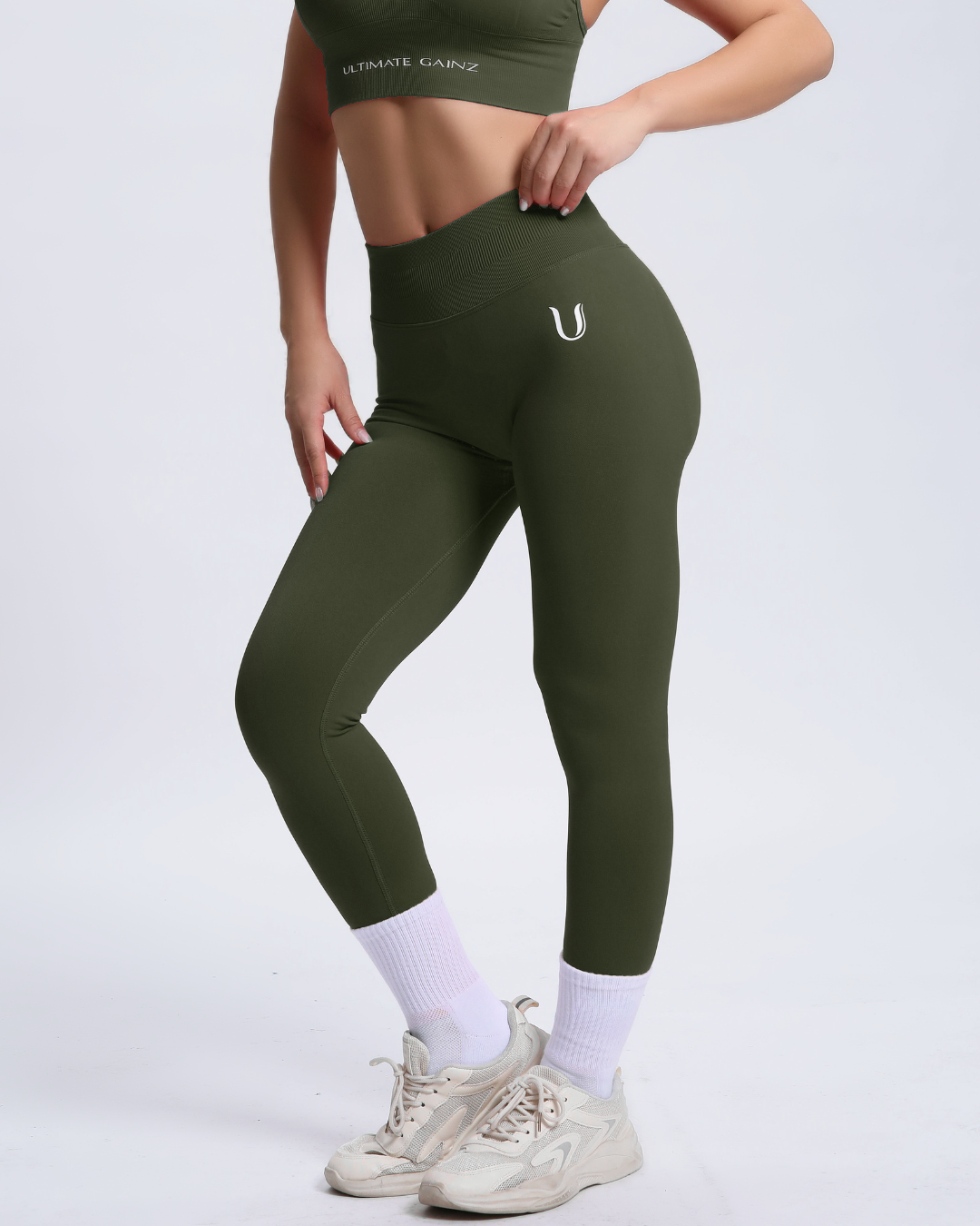 Joy | Sculpt-Leggings mit Scrunch – Grün