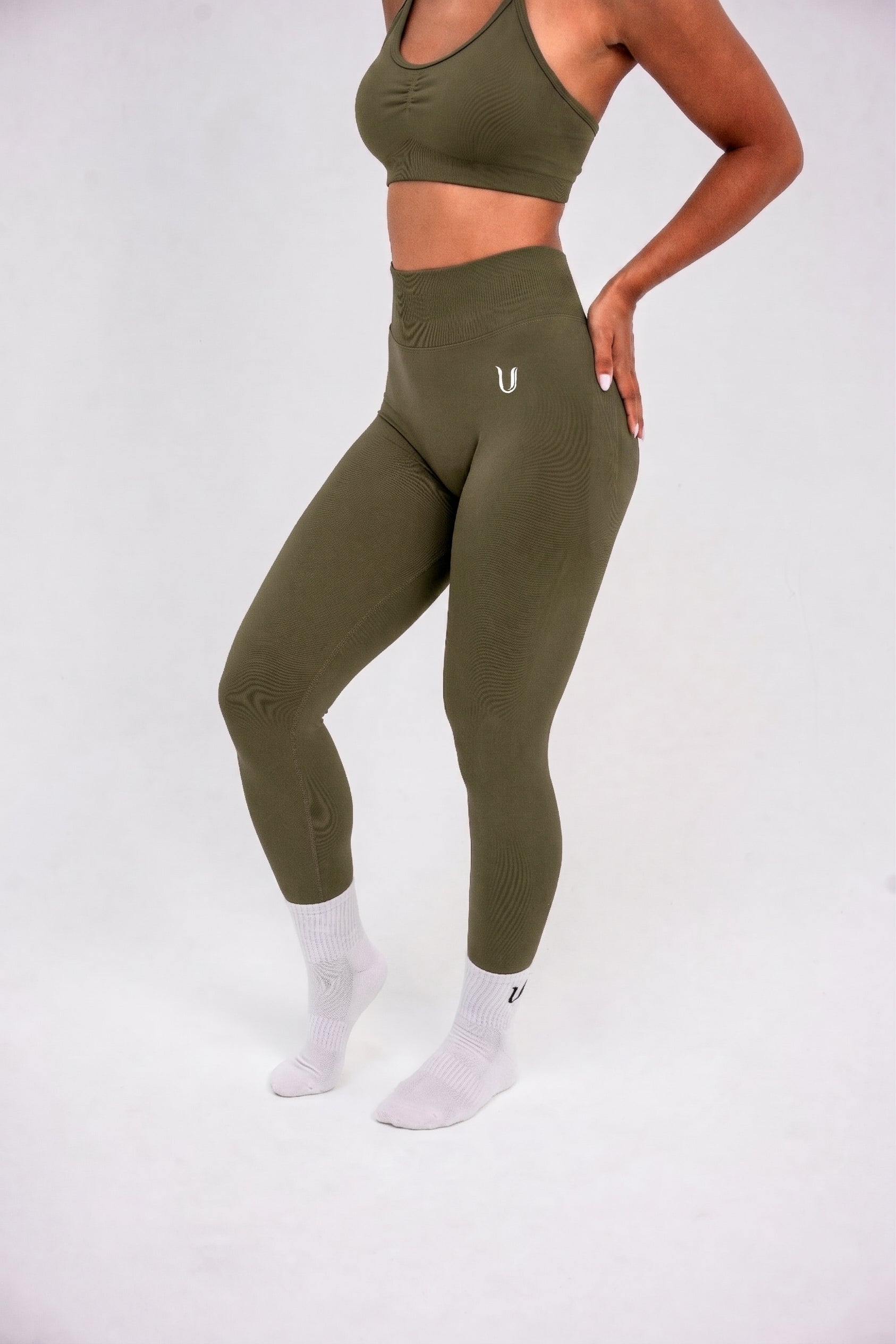 Luna | Premium Seamless Scrunch Legging - Groen