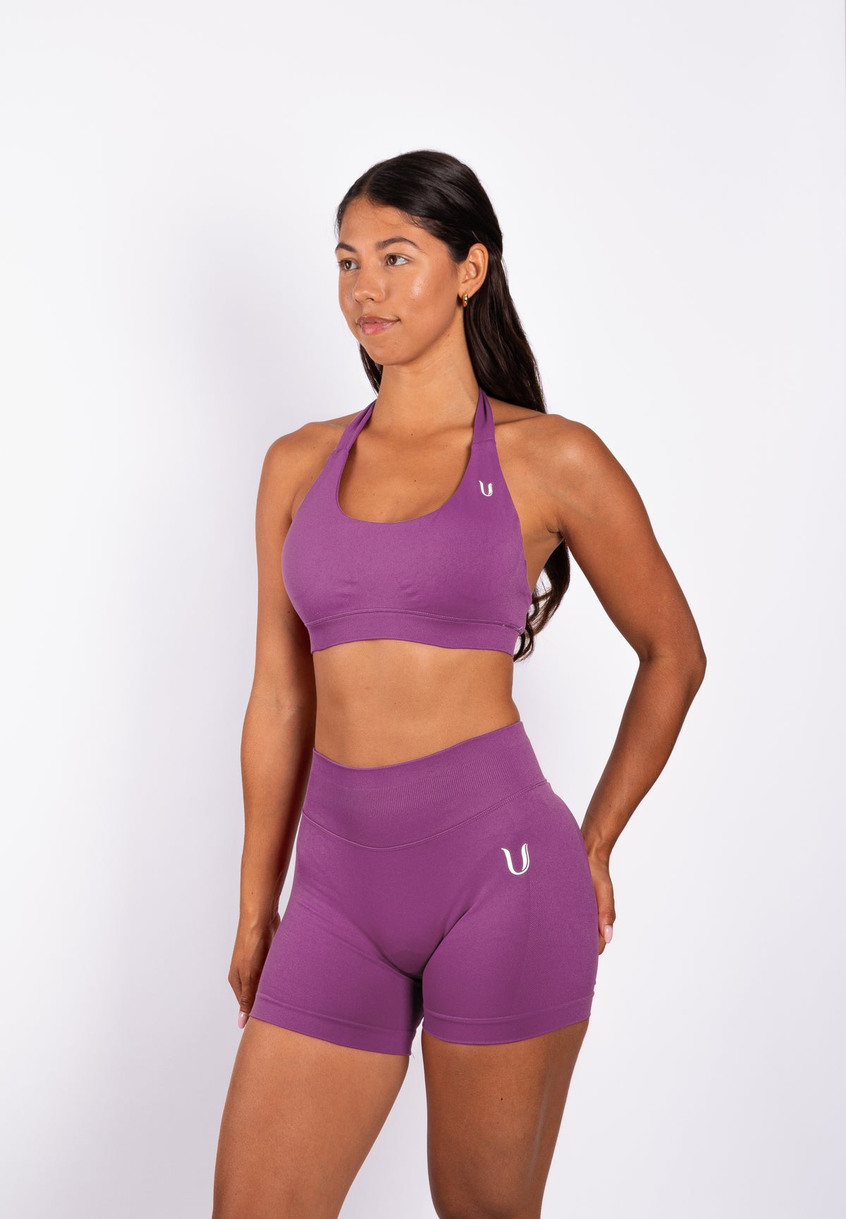 Beau | Premium High Performance Scrunch Shorts - Lila