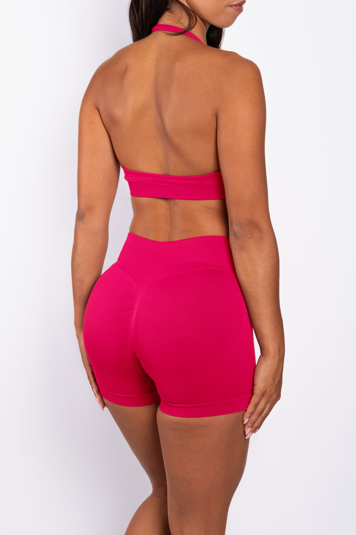 Beau | Premium High Performance Scrunch Shorts - Himbeere