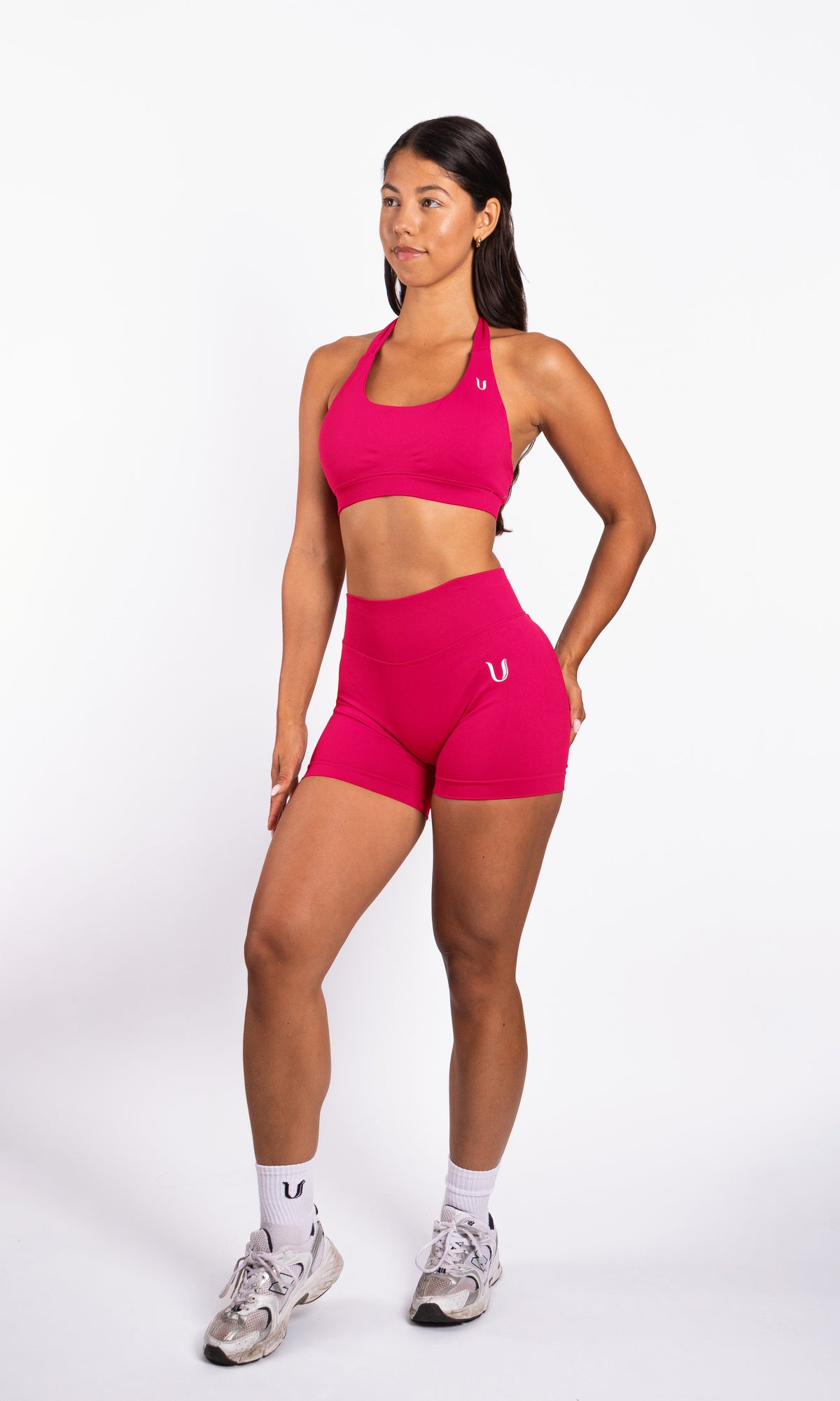 Beau | Premium High Performance Scrunch Shorts - Himbeere