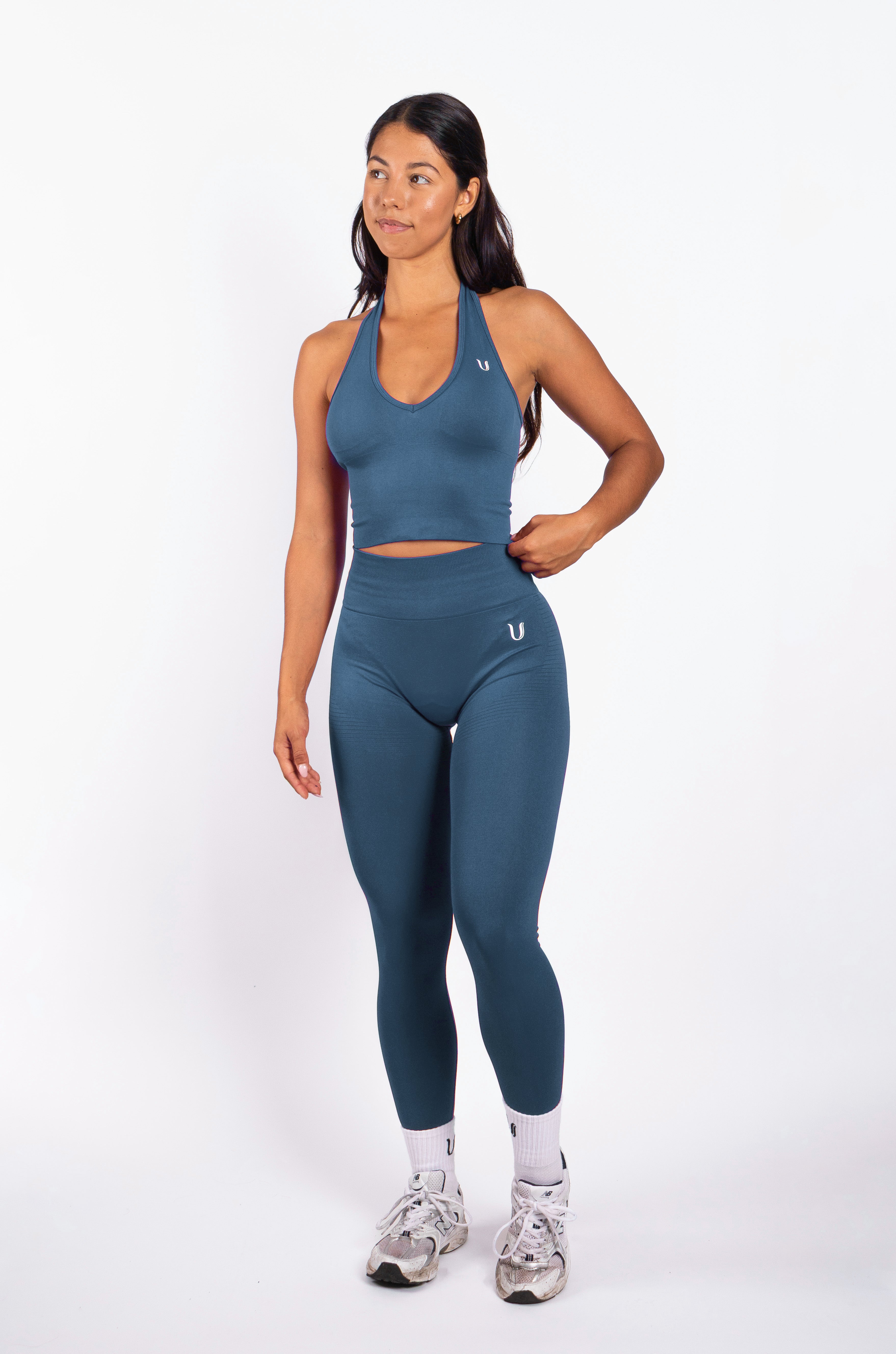 Bibi | Gerippte Nahtlose Halter Top – Rot