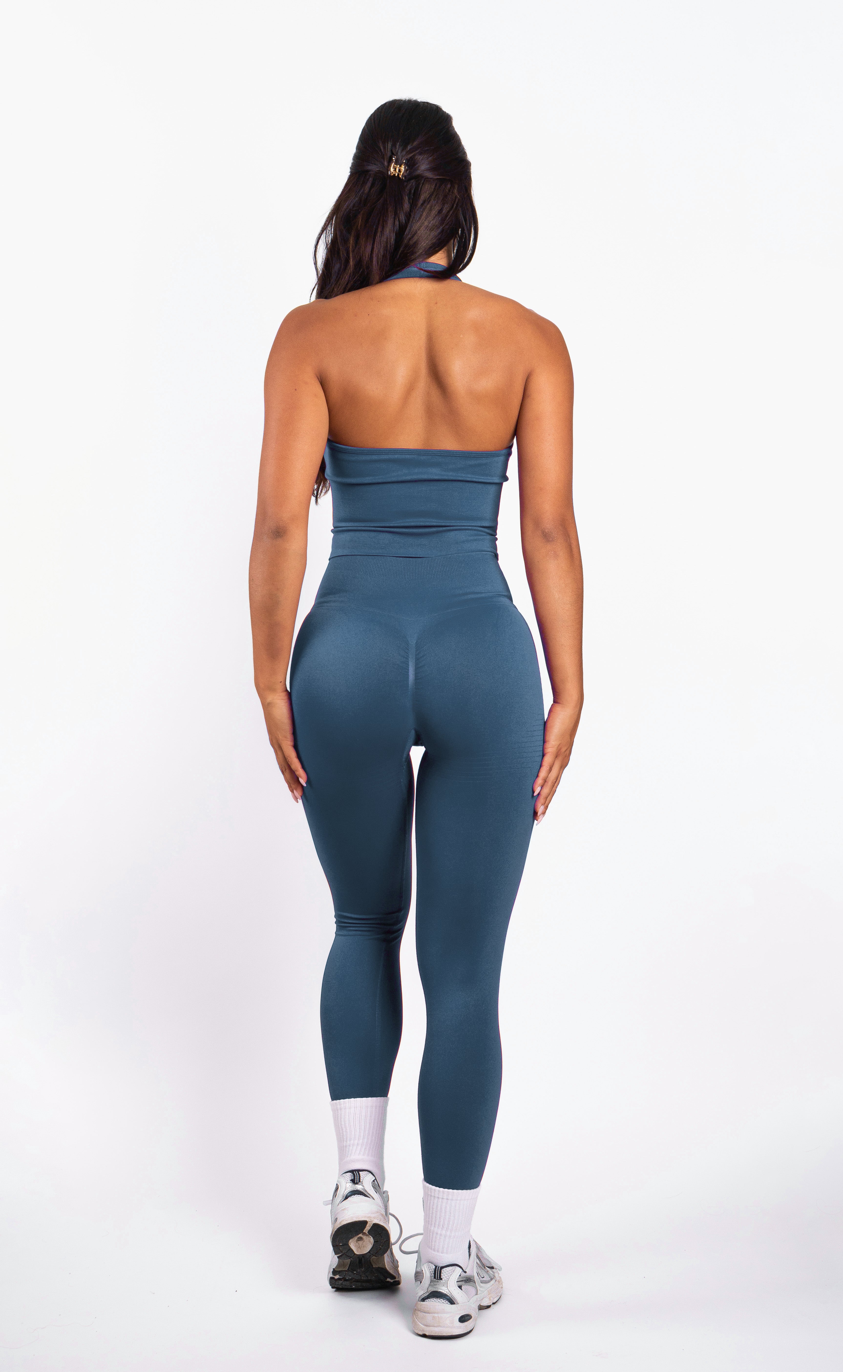 Bibi | Gerippte Nahtlose Halter Top – Rot