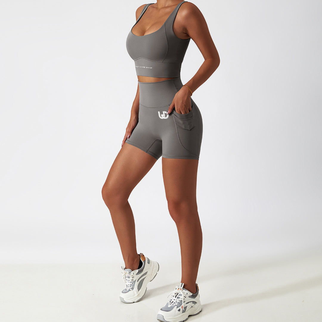 Palmer | Shorts Set mit Taschen Elfenbein