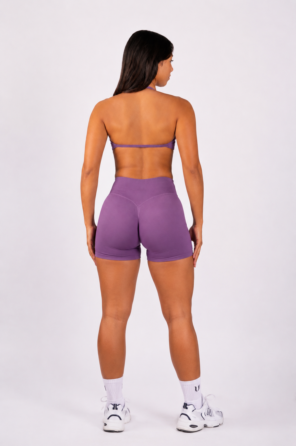 Beau | Premium High Performance Scrunch Shorts - Lila