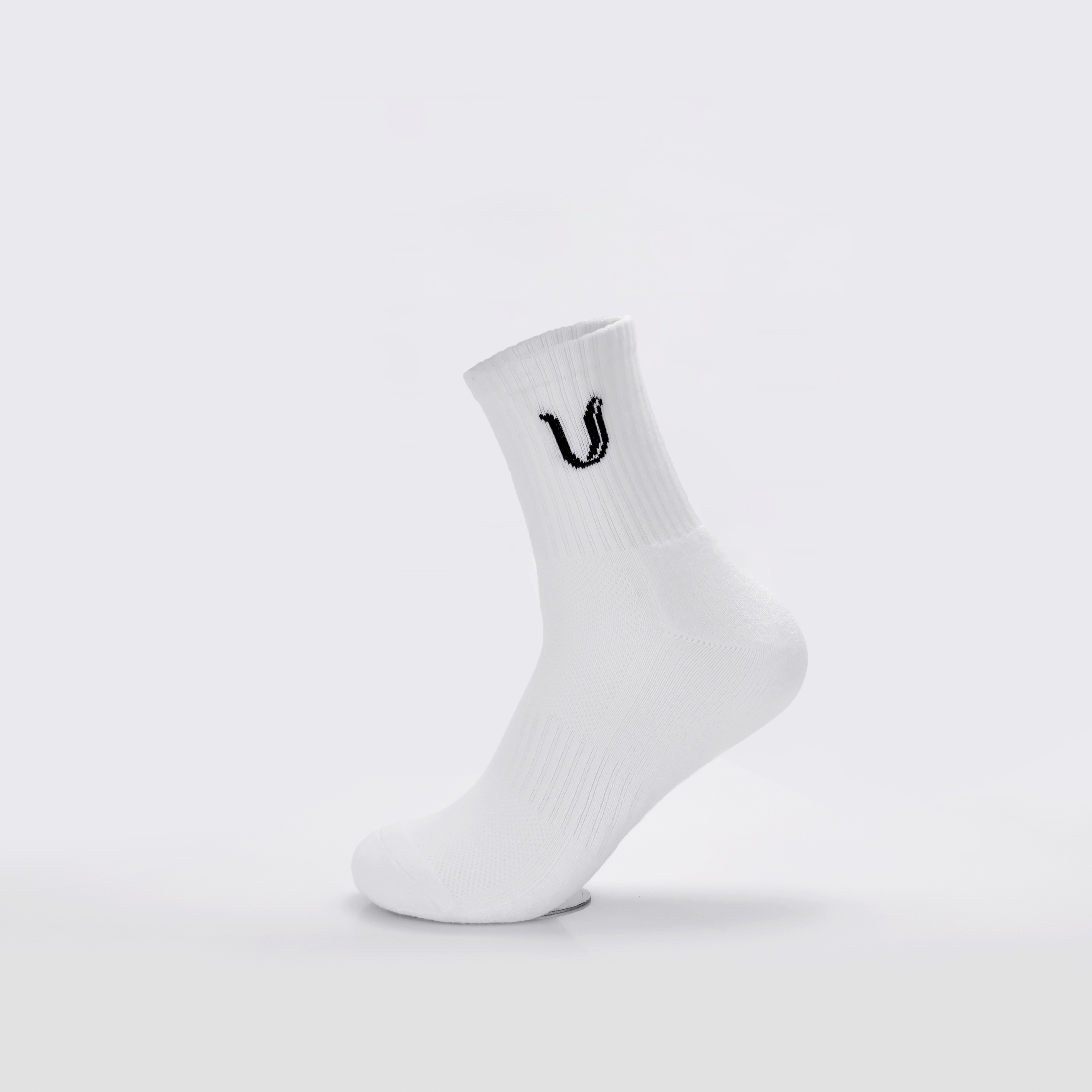 Ultimate Gainz - Performance Socken Unisex - Weiß 3 Paar