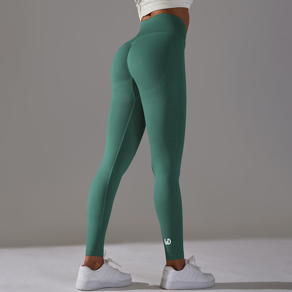 Celine | High Waist Scrunch Leggings - Dunkelgrün