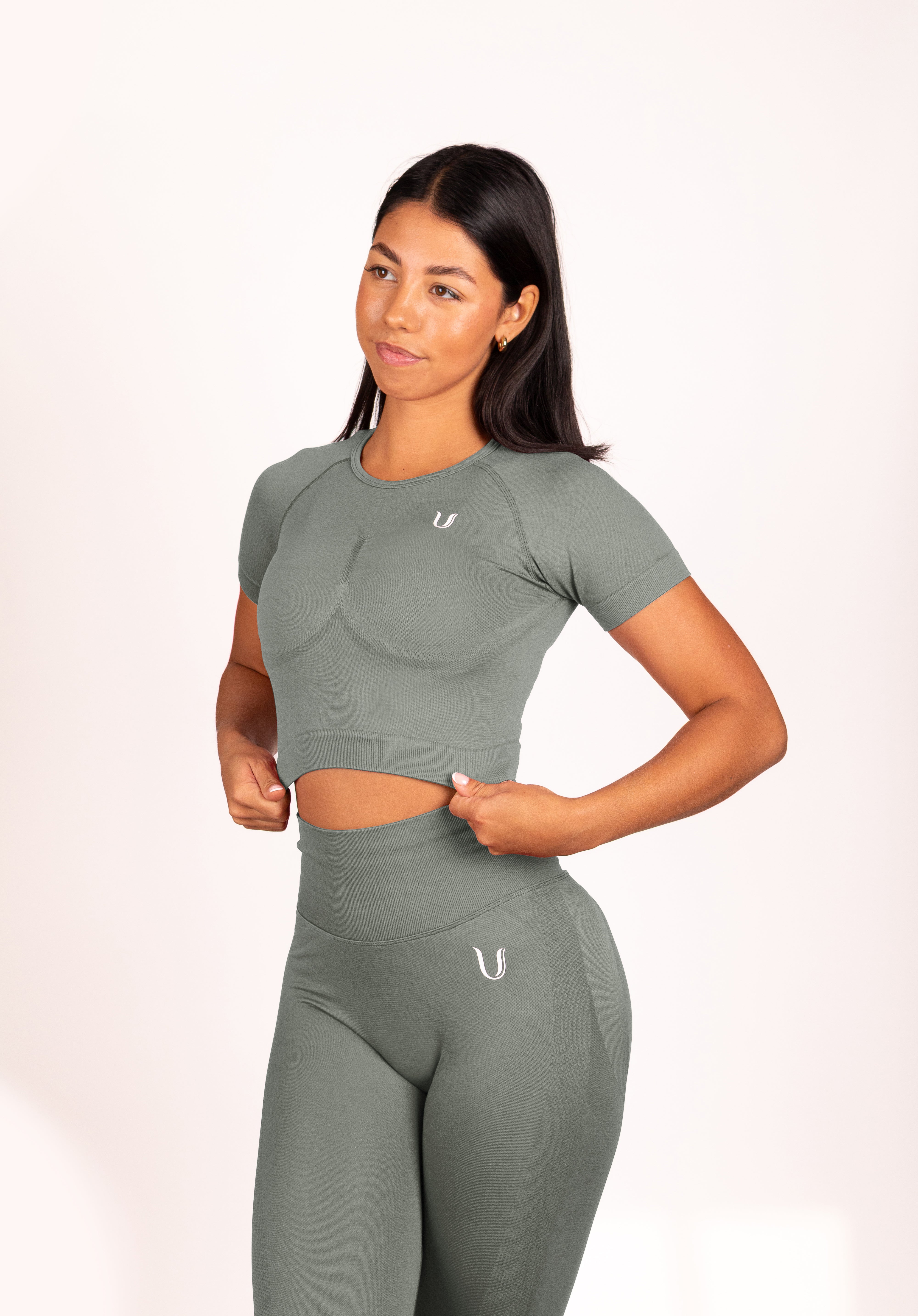 Leonie | Top Shirt Grijs - Ultimate Gainz