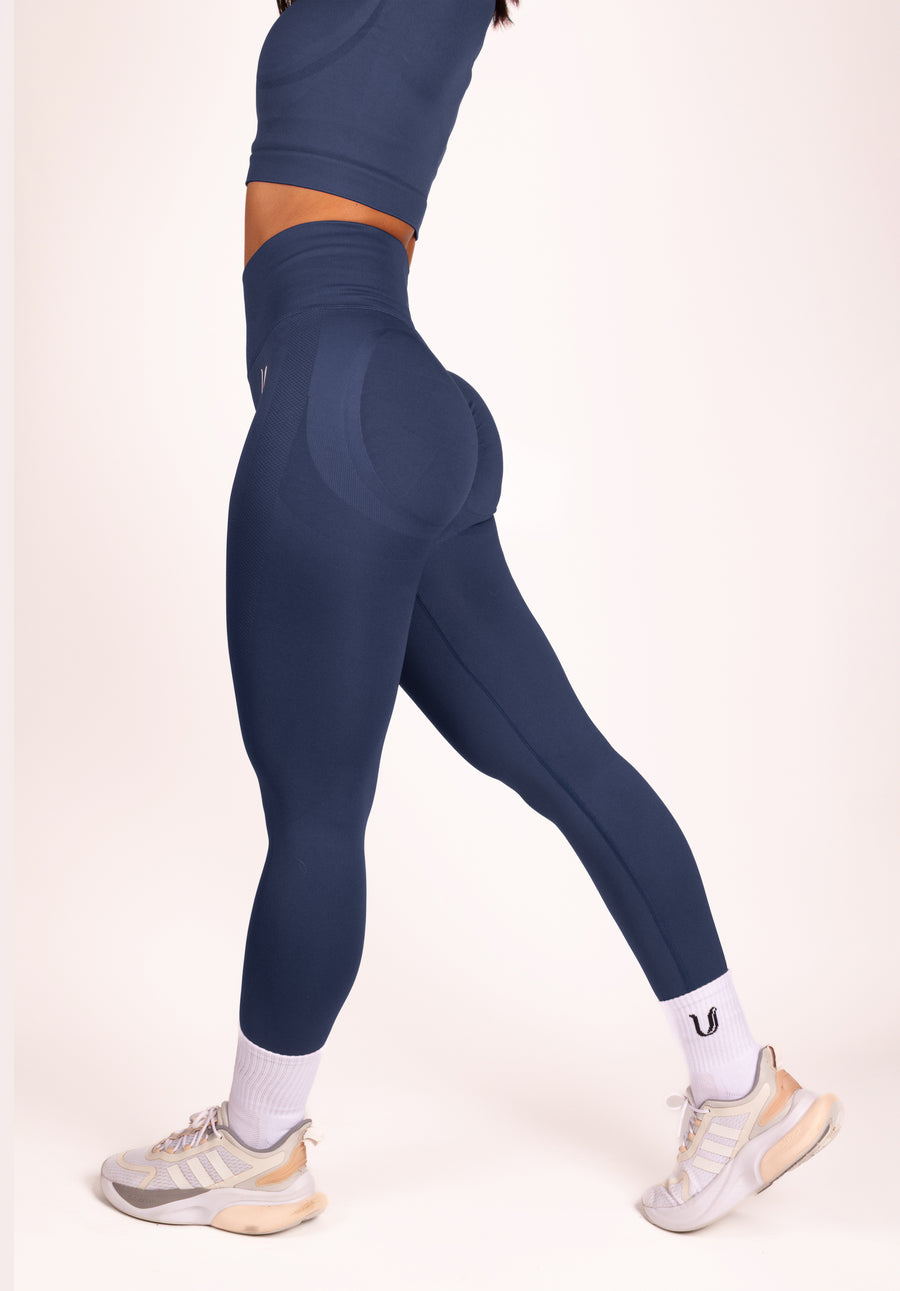 Leonie | Premium Scrunch Leggings - Dunkelblau