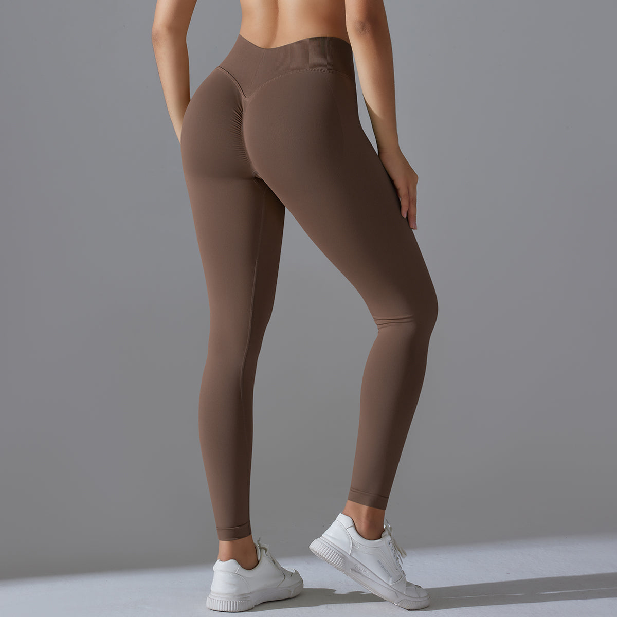 Mila V2 | Scrunch Sport Leggings - Braun