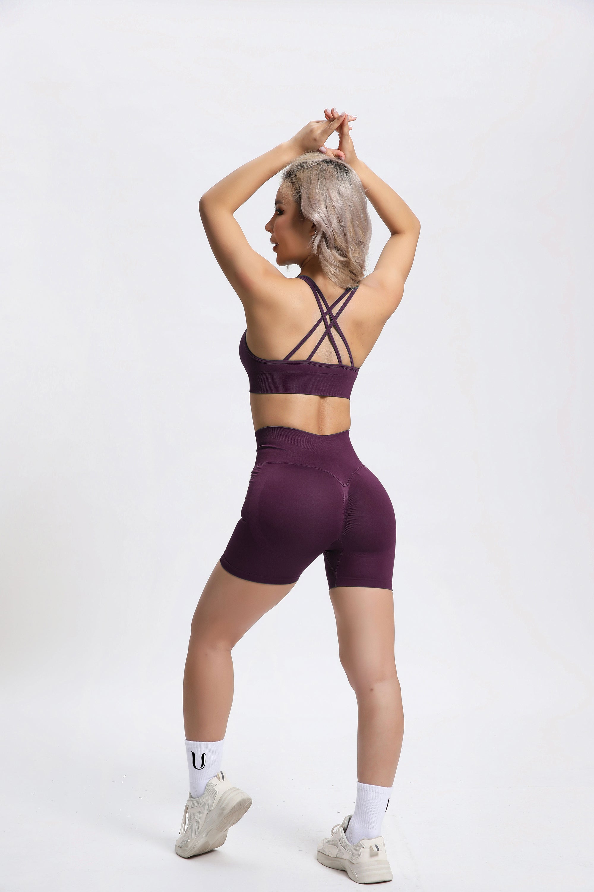 Olivia | Nahtlose Power Short - Lila