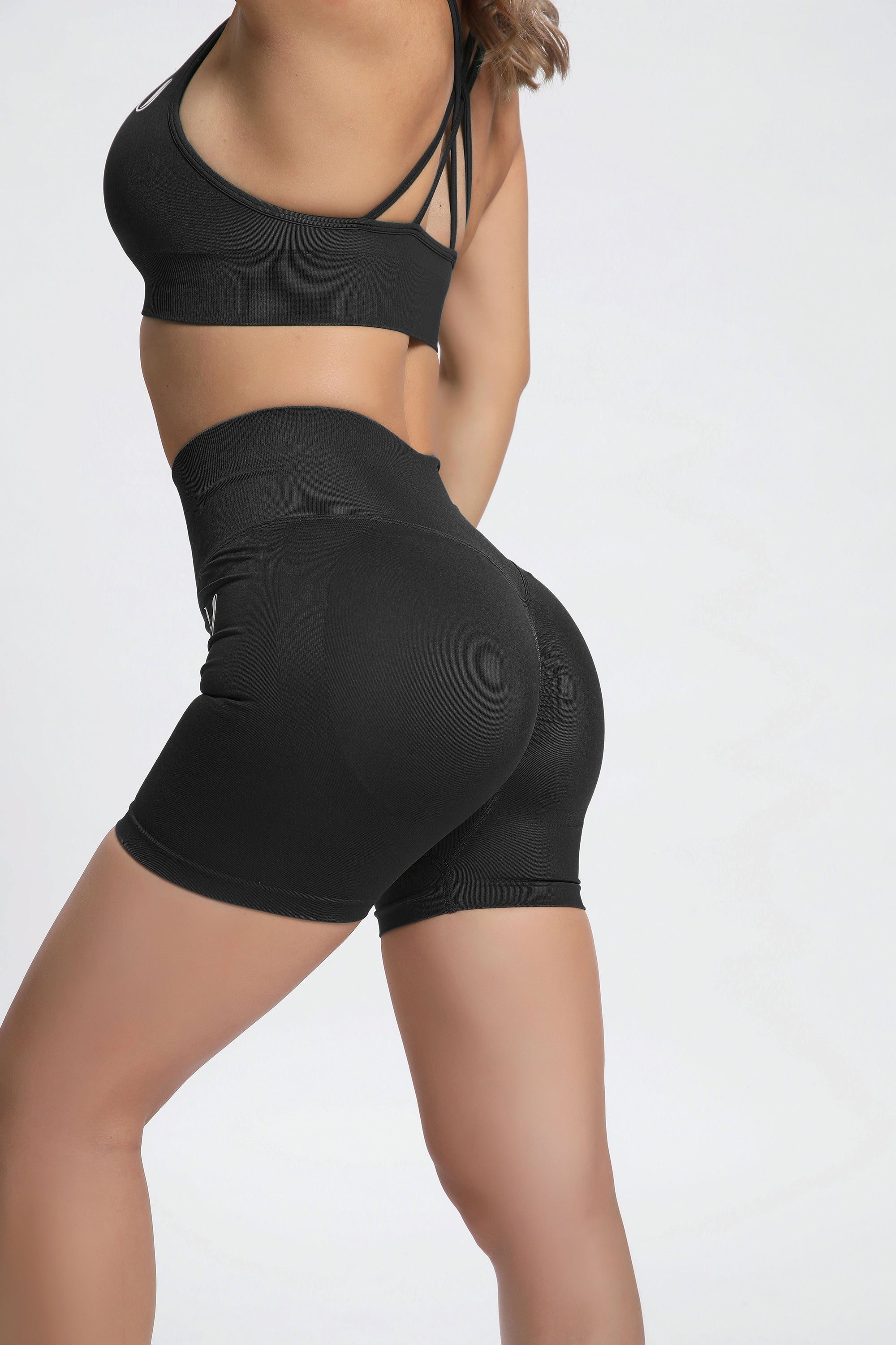 Olivia | Nahtlose Power Short - Schwarz