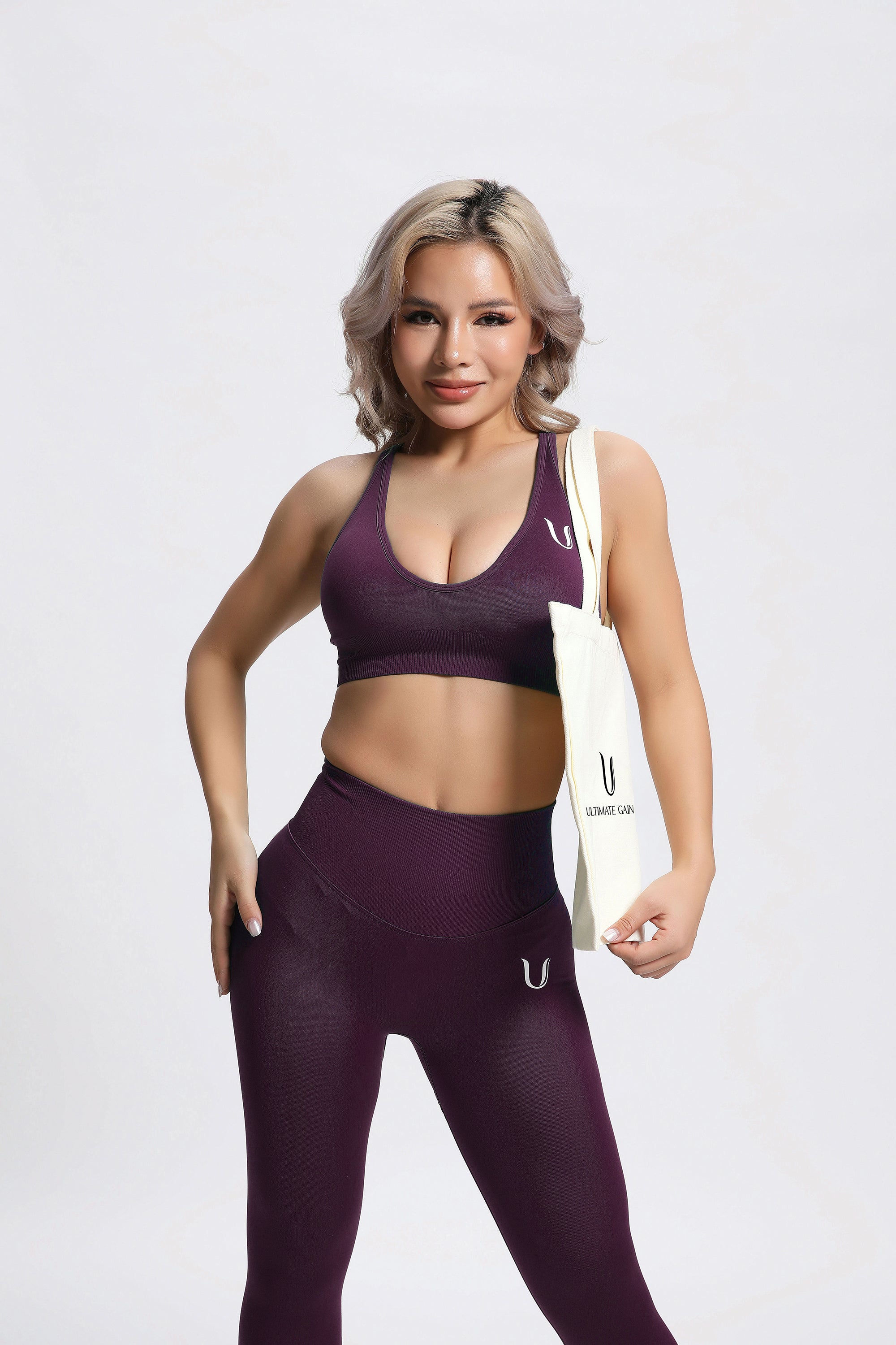 Olivia | Nahtlose Power-Leggings - Lila