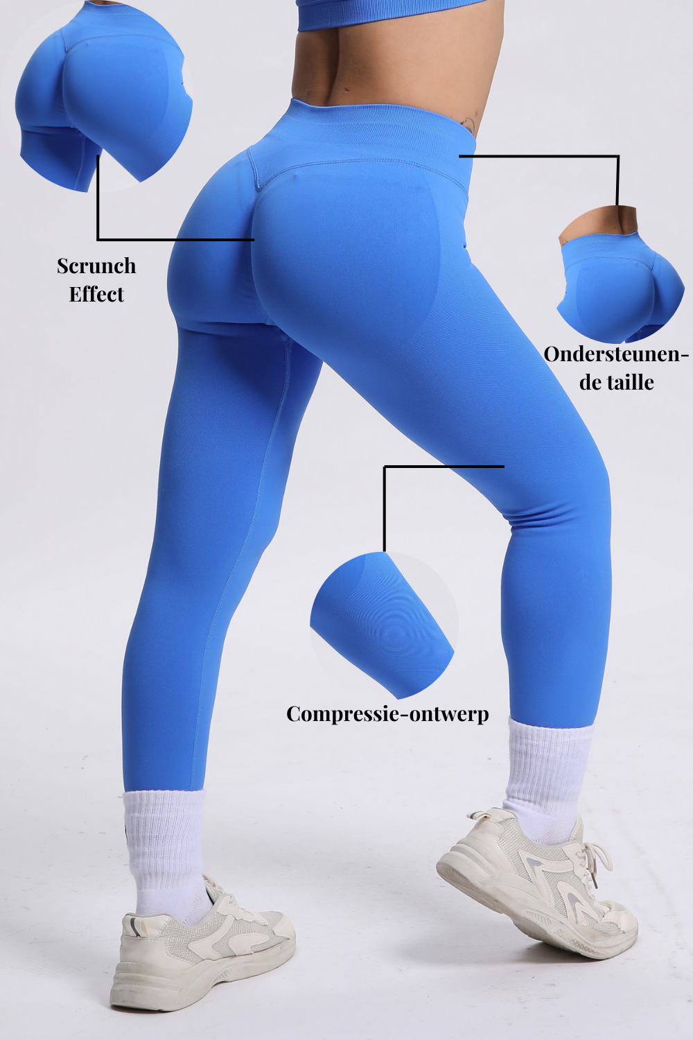 Beau | Hochleistungs-Leggings - Blau