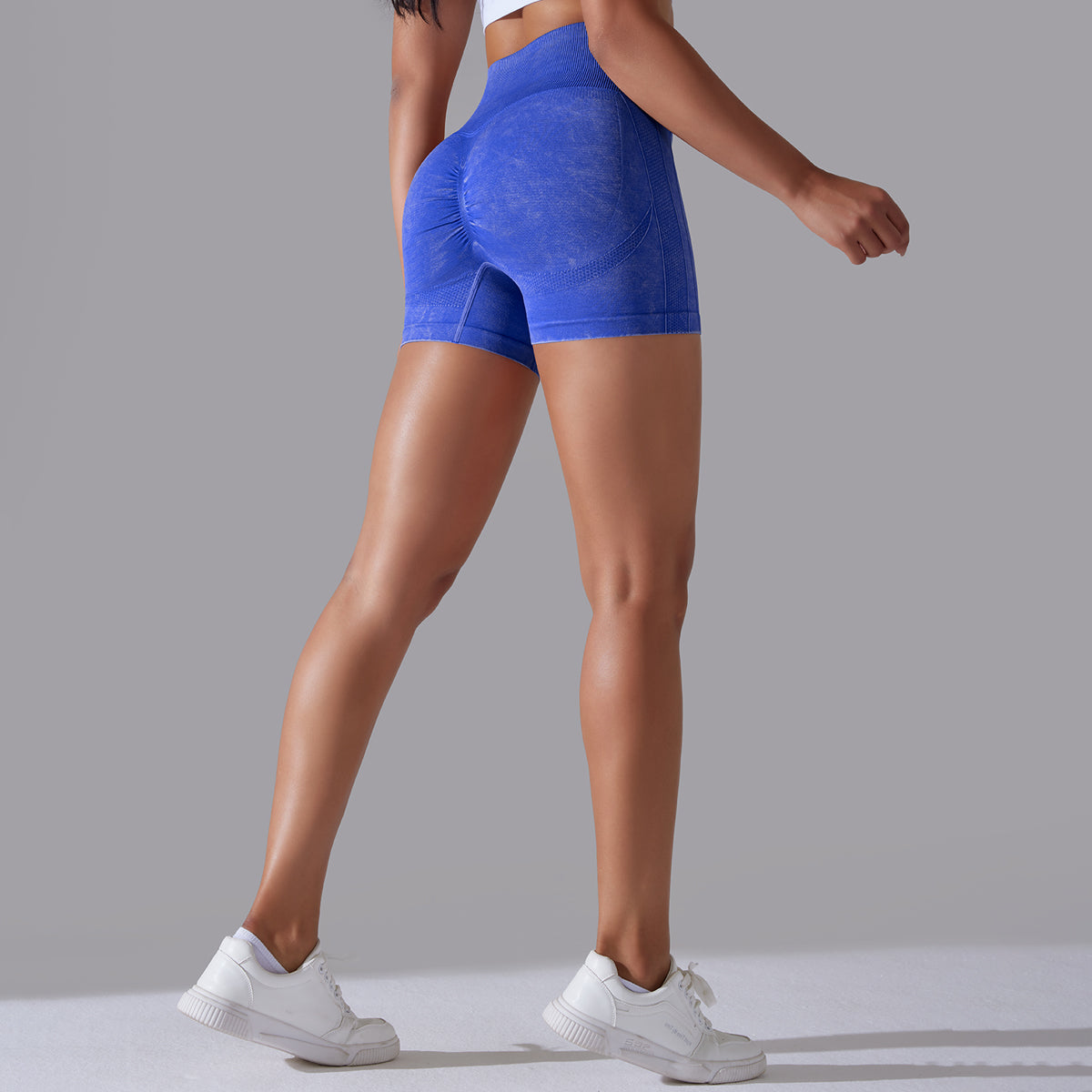 Jane | Shorts Scrunch - Blau