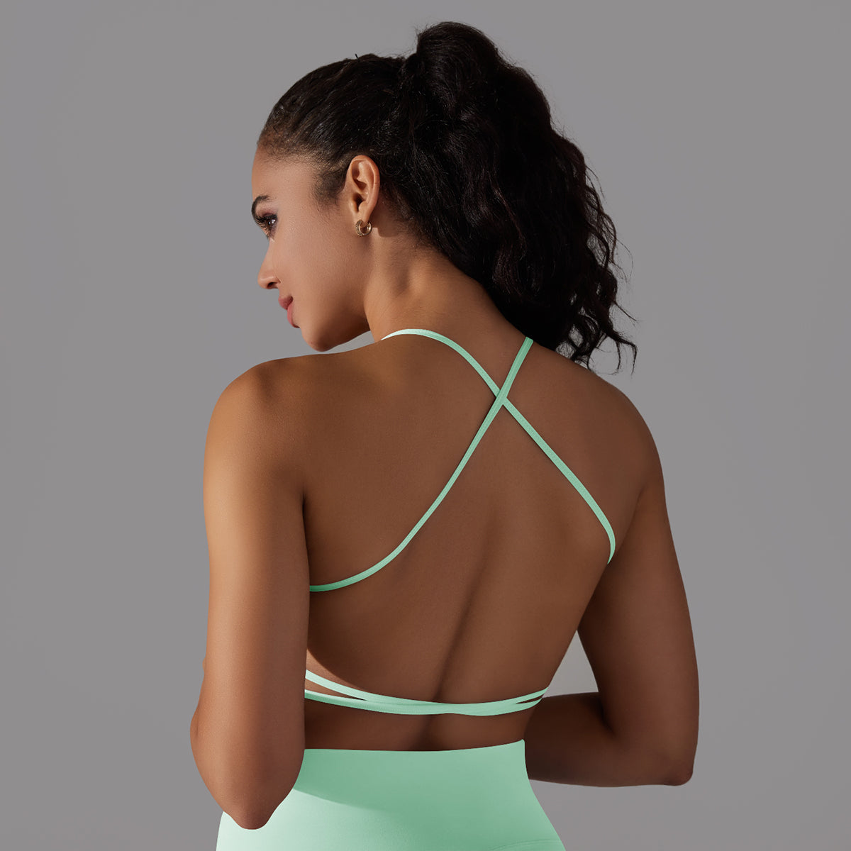 Mila | Strap Sport Bra Groen - Ultimate Gainz