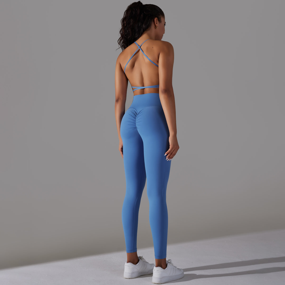 Mila | Legging Top Set - Blau