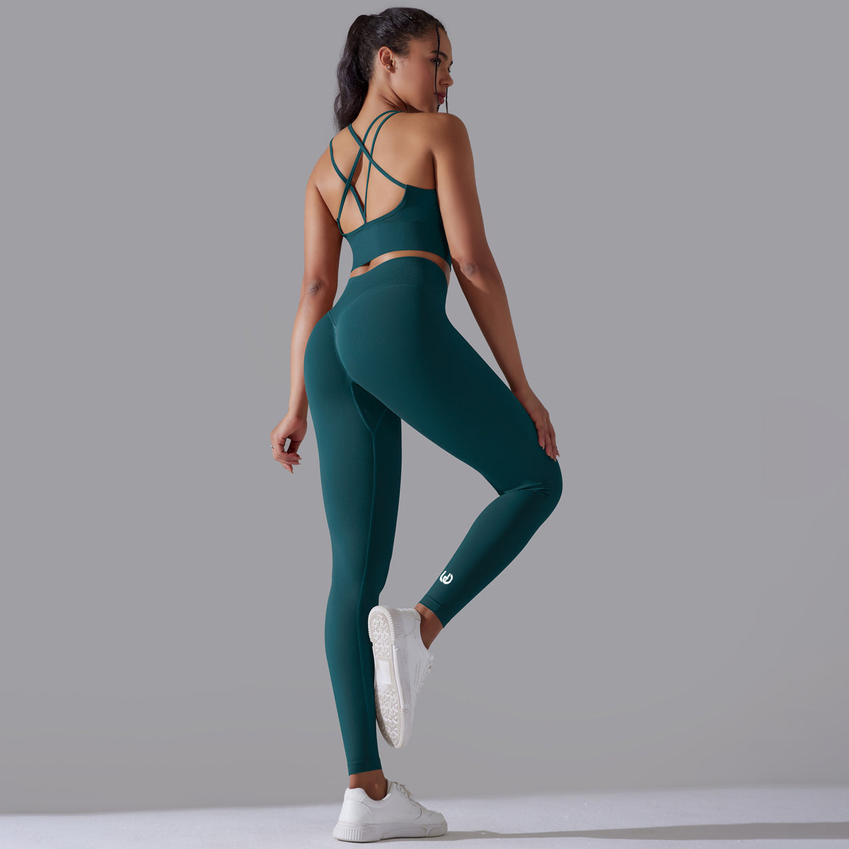 Daisy | Legging Top Set - Dunkelgrün