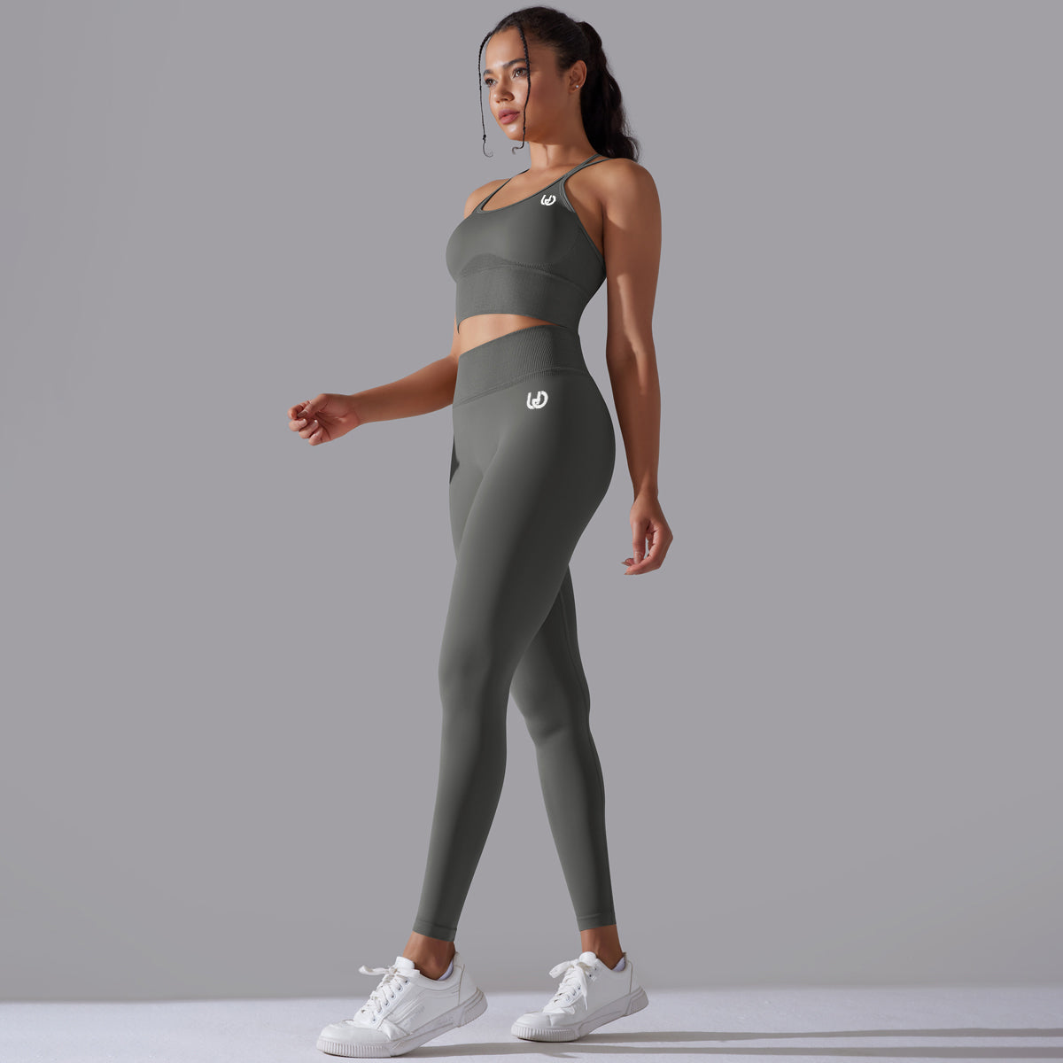 Daisy | Legging Top Set - Dunkelgrau