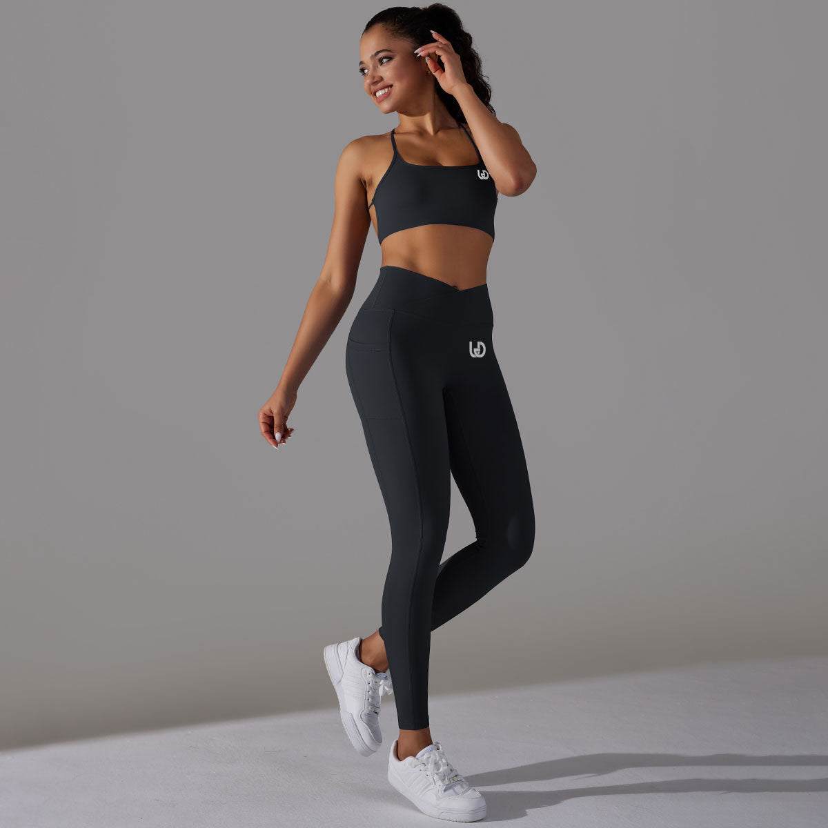 Mila | Leggings Top Set - Schwarz