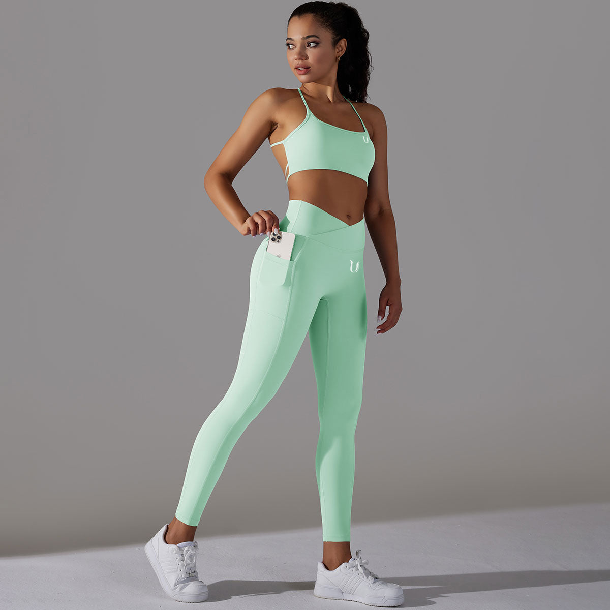 Mila | Leggings Top Set - Grün