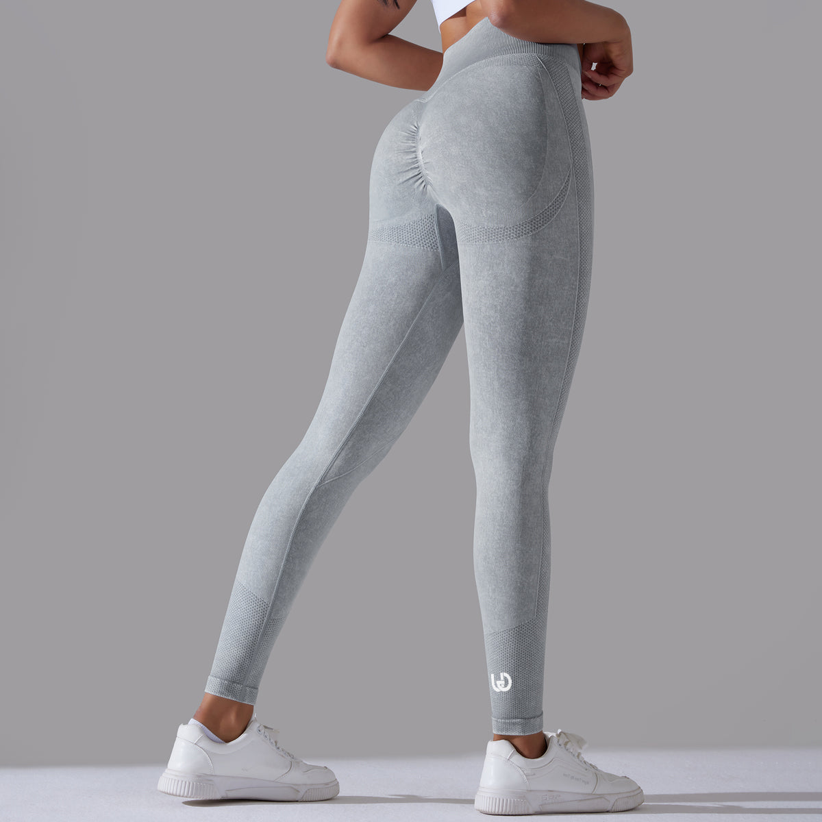 Jane | Leggings Scrunch Patterns - Hellgrau