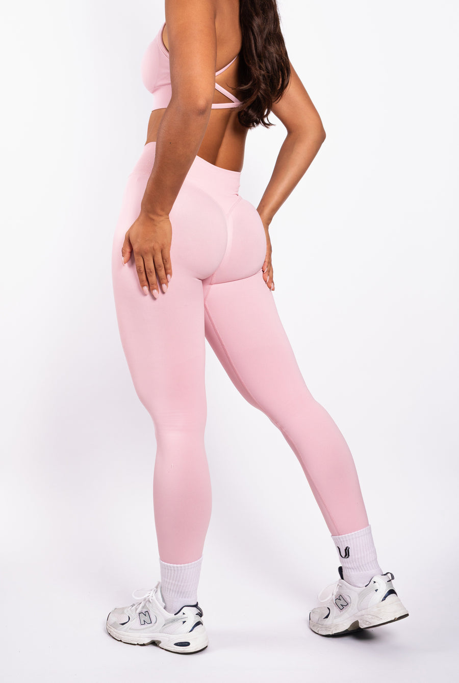 Beau | Premium High Performance Scrunch Leggings - Rosa