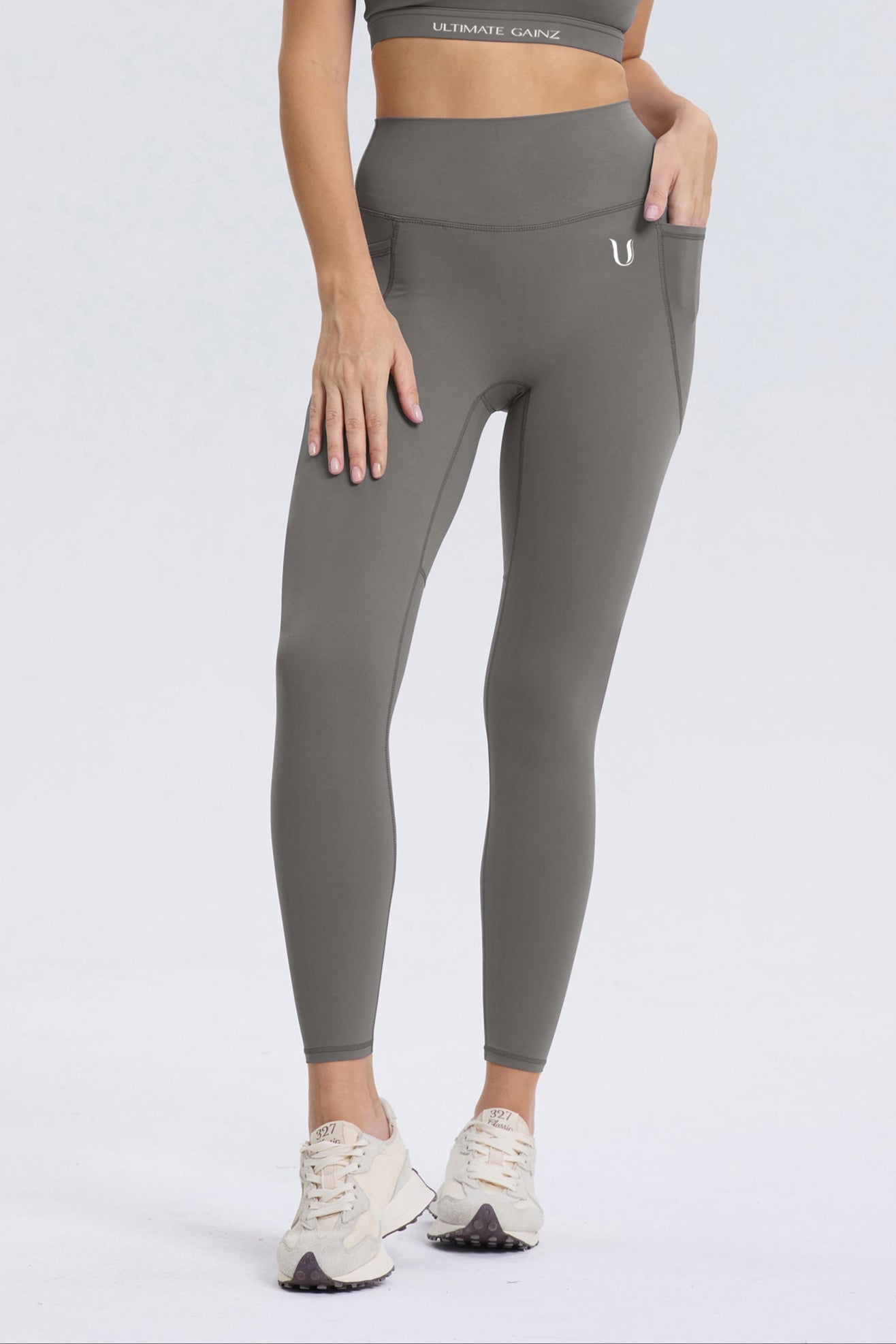 Palmer | Leggings Mit Taschen - Grau