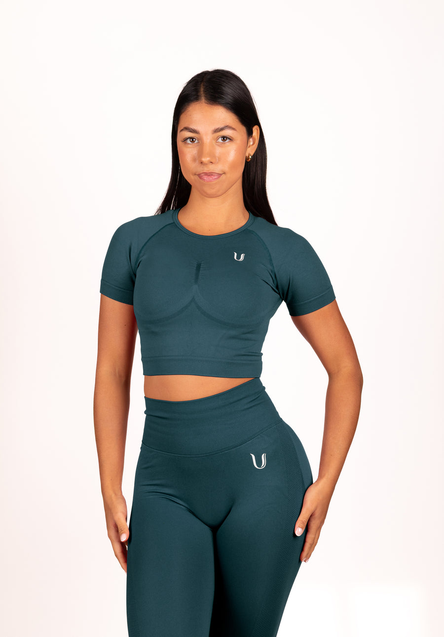 Leonie | Top Shirt - Blaugrün