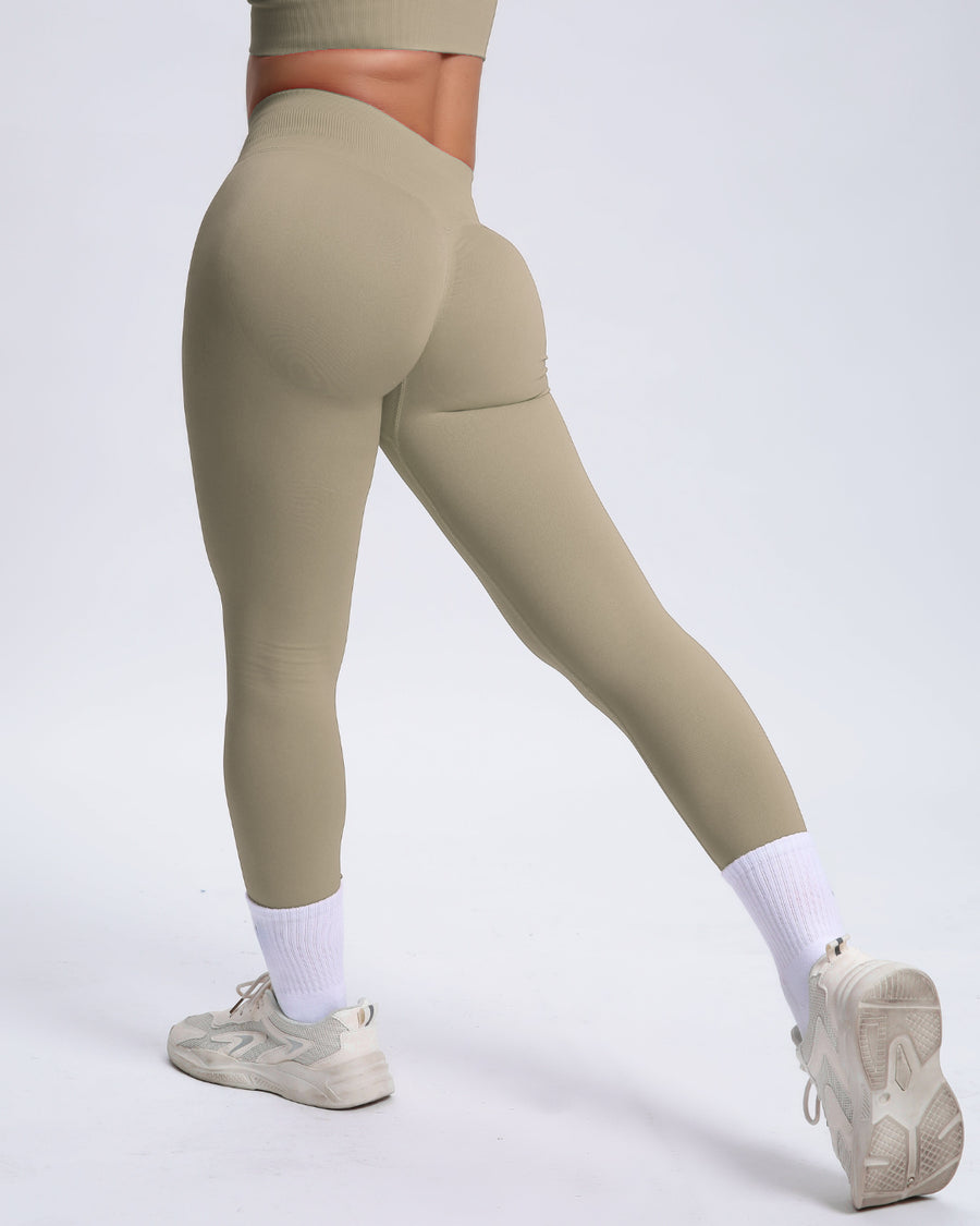 Joy | Sculpt-Leggings mit Scrunch – Beige