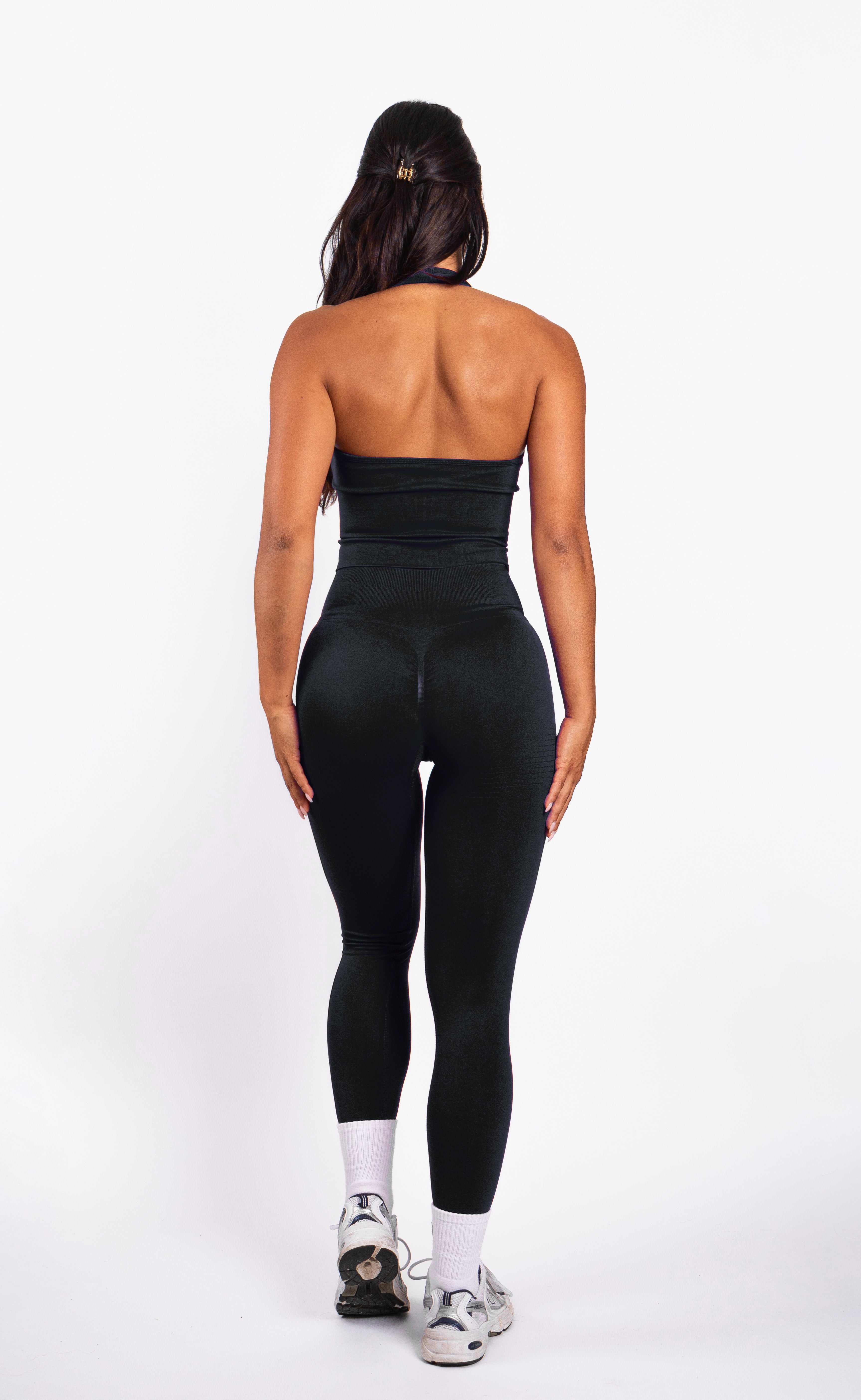 Bibi | Gerippte Nahtlose Leggings – Rot