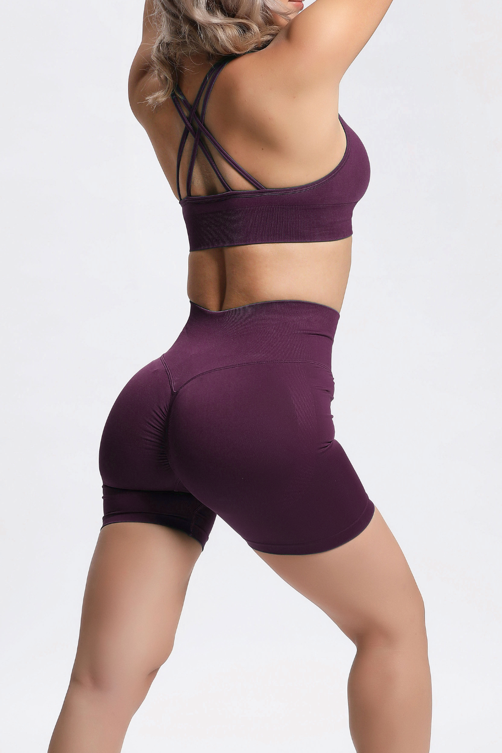 Olivia | Nahtlose Power Short - Lila