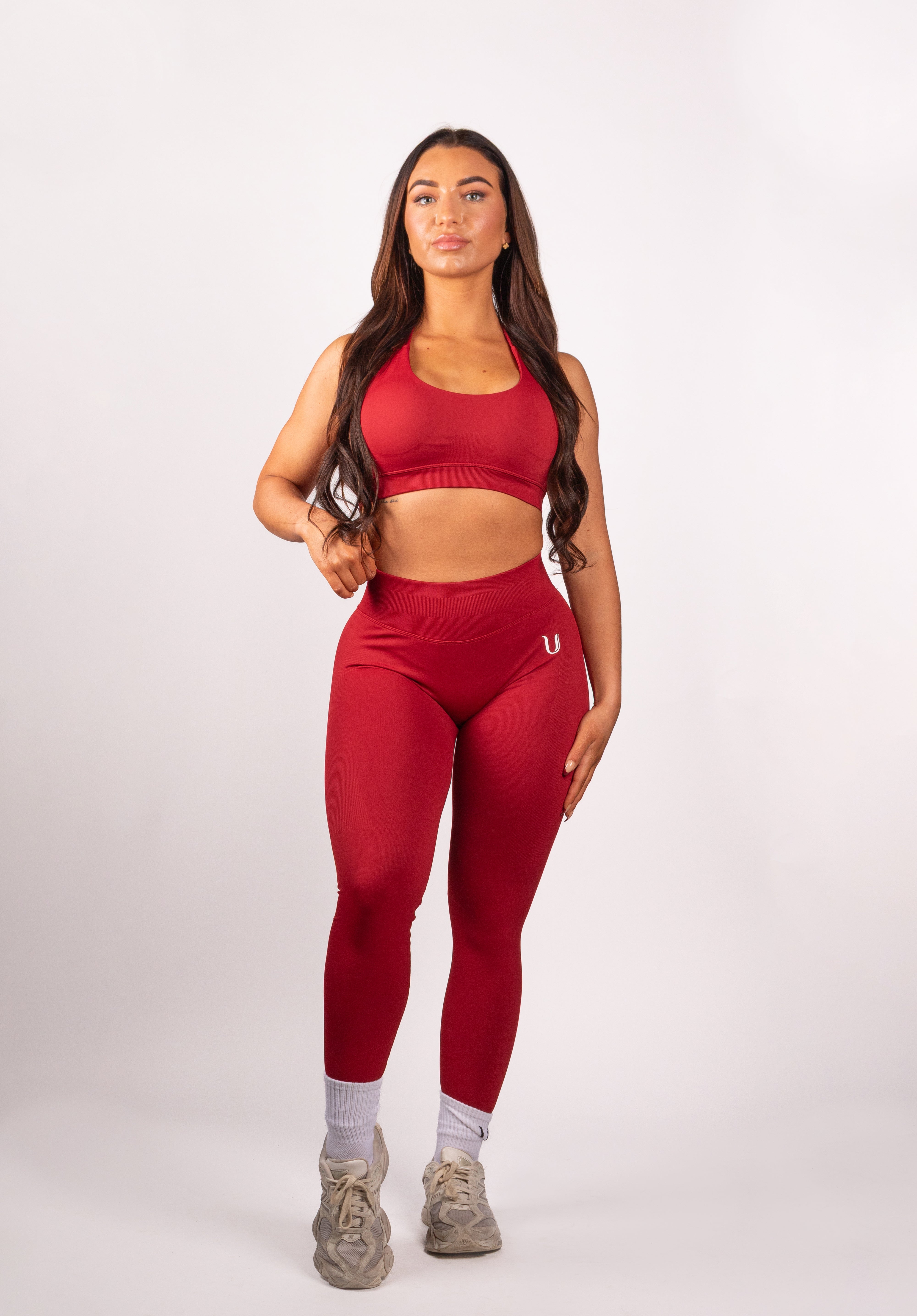 Beau | Premium High Performance Scrunch Legging - Rot