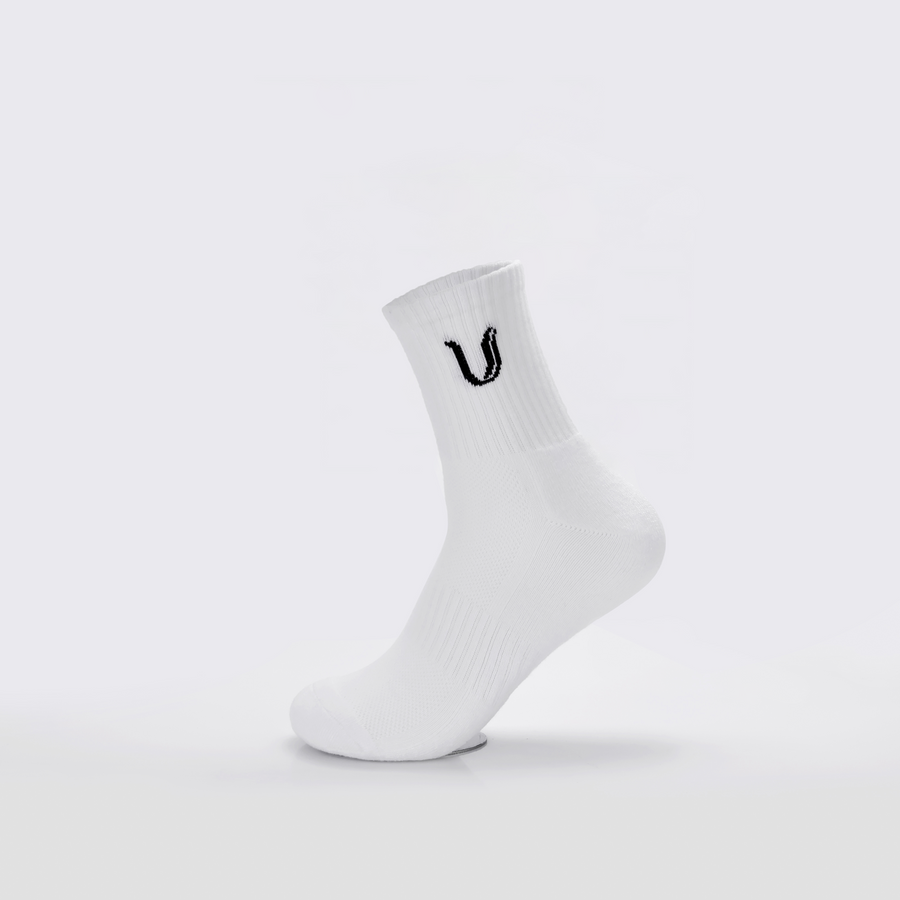 Ultimate Gainz - Performance Socken Unisex - Weiß 1 Paar